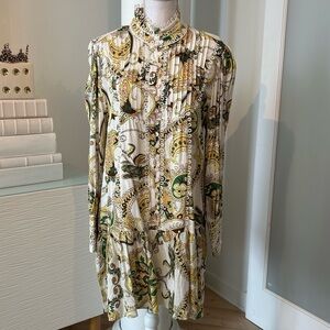 Source Unknown Paisley Long Sleeve Dress - L